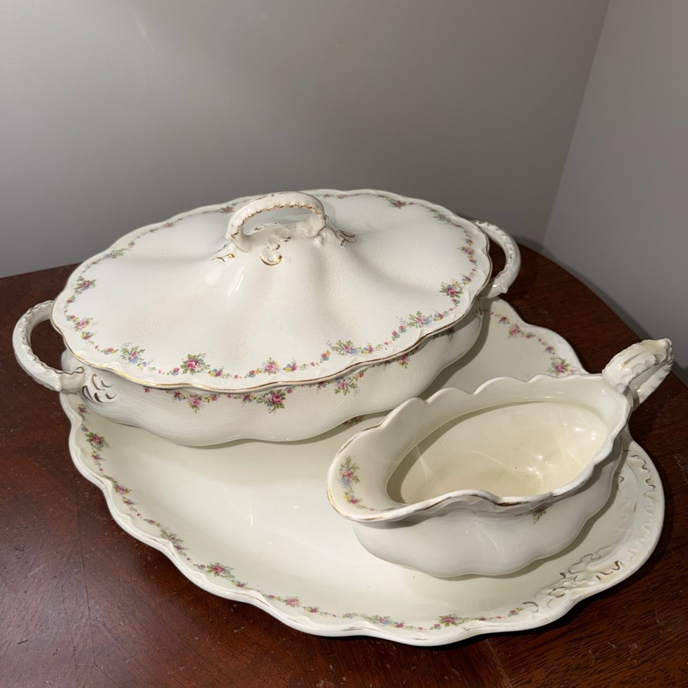 Vintage Johann Haviland 3-Piece Serving Set